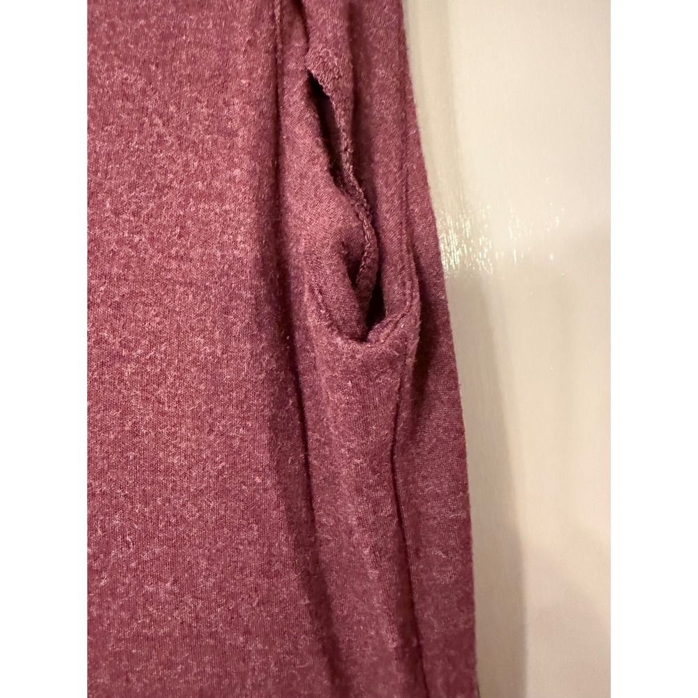 Cynthia Rowley Womens Sleeveless Burgundy Knit Midi Dress Side Slits Size Small - Picture 3 of 8